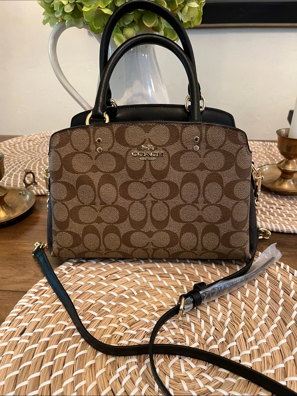 Coach signature crossbody bag
